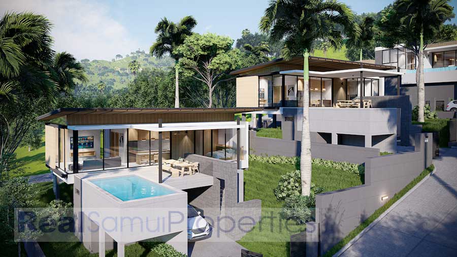 New 2-Bed Pool Villas, Bo Phut Hillside